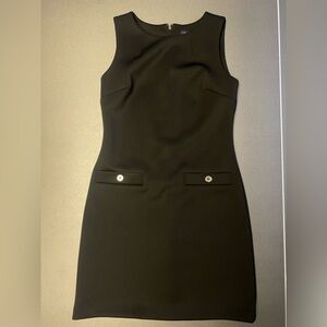 Tommy Hilfiger Women's Black and Silver Dress, Size 6 Excellent Condition